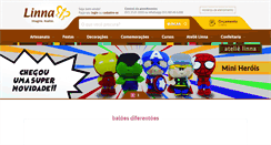 Desktop Screenshot of lojaslinna.com.br